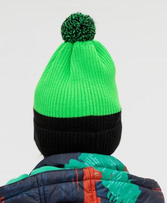 Шапка вязаная 221BBBMX73024800 цв. зеленый р. 50 – фото 2