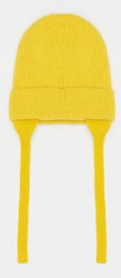Шапка вязаная 221BBGMX73015500 цв. желтый р. 52 – фото 3