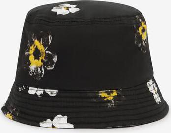 Панама с цветочным рисунком черная для девочек (54) – фото 1