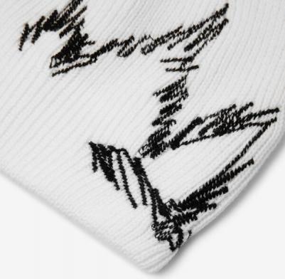 Шапка вязаная двойная белая для девочки, 58, 22407GJC7304 – фото 2