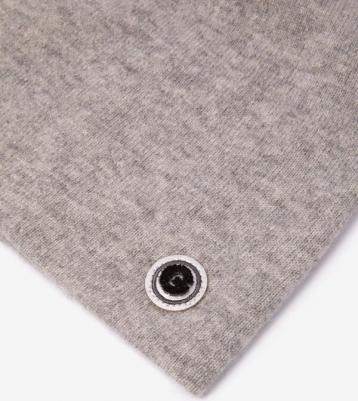 Шапка вязаная из кашемира серая для девочки Select, 56, 223GLEGC7301 – фото 1