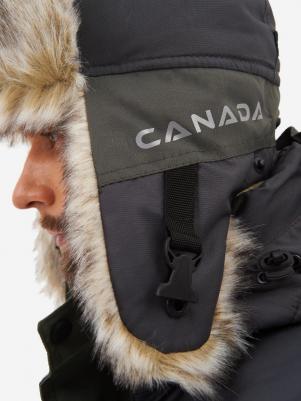 Шапка ушанка мужская 1547849296 хаки/графит, р.56-58 – фото 1