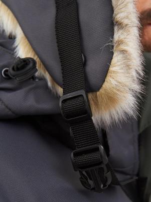 Шапка ушанка мужская 1547849296 хаки/графит, р.56-58 – фото 7