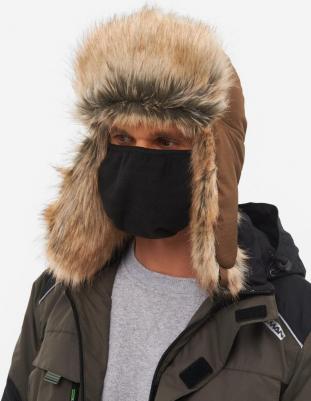 Шапка ушанка мужская 1547849304 коричневая, р.56-58 – фото 2