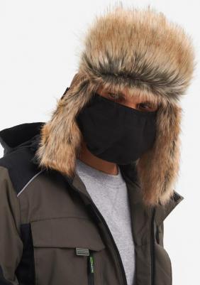 Шапка ушанка мужская 1547849304 коричневая, р.56-58 – фото 3