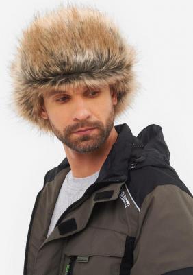 Шапка ушанка мужская 1547849304 коричневая, р.56-58 – фото 6