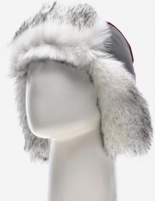 Шапка ушанка зимняя, подкладка, утепленная, размер 54-56, голубой, серый – фото 2