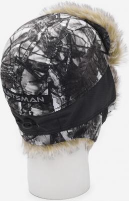 Шапка ушанка зимняя, размер 56-58, белый, серый – фото 9