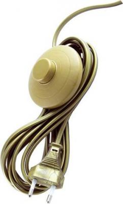 28581 6 Кабель с ножным выключателем и евровилкой, 2.5А, 2м, золото, 28581 6, цена за 1 шт – фото 7