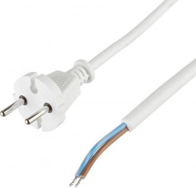 Шнур сетевой без заземления 3,0 м 10 А 220-250 В 2,2 кВт ПВС-ВП 2х0,75 – фото 2