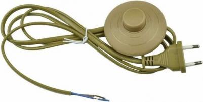 Шнур сетевой с вилкой и выключателем UCX-C20/02A-170 Brown UL-00004436 – фото 1