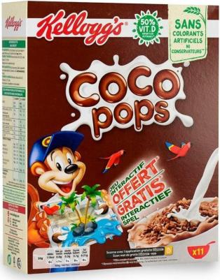 Хлопья coco pops шоколадные шарики 550 г