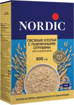 Хлопья овсяные с пшеничными отрубями, 500 г