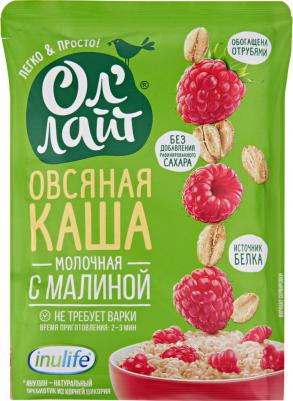 Каша Овсяная молочная с малиной 40г