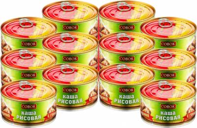 Каша рисовая с говядиной, ГОСТ, 12 шт по 325 г – фото 2