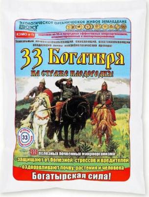 Удобрение для оздоровления почвы "ОЖЗ Кузнецова" "33 Богатыря", 1 л
