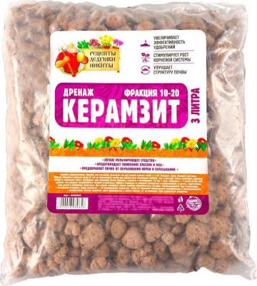 Дренаж Керамзит фр 10-20, 3л