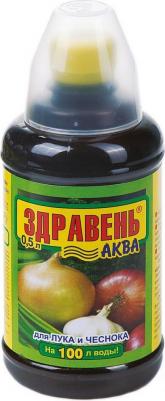 Минеральное удобрение комплексное Здравень Аква для лука и чеснока 500 мл – фото 2