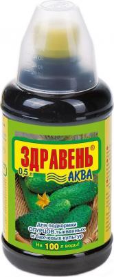Удобрение Здравень Аква для огурцов, 0.5 л, 0.5 кг, количество упаковок: 1 шт