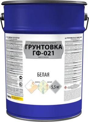 Грунтовка ГФ-021 для металлических и деревянных поверхностей цвет белый 5.5 кг – фото 2