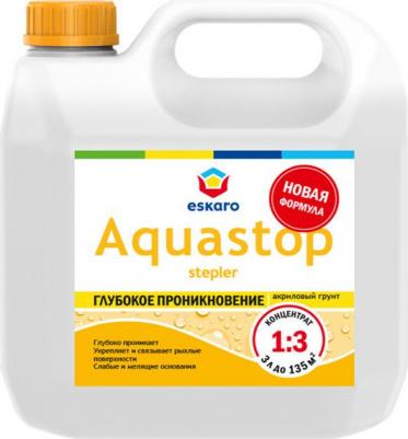 грунт акриловый Aquastop Stepler укрепляющий концентрат 3л, арт.4630042541320 – фото 1
