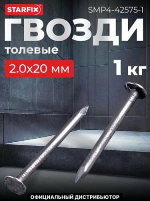 Гвозди толевые SMP4-42575-1 цинк 2.0х20 мм ГОСТ 4029-63