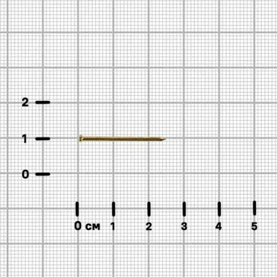 Гвозди финишные латунированные 1.4x25 мм, 100 шт – фото 5