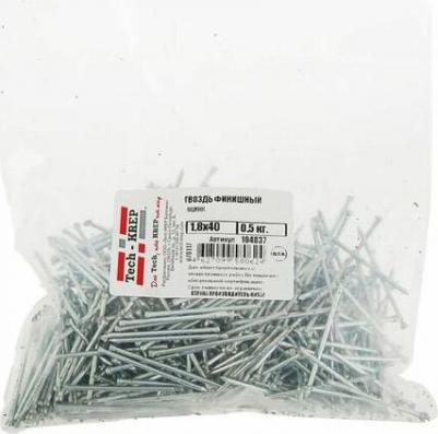 Оцинкованный финишный гвоздь 1,8х40 0,5 кг – фото 1
