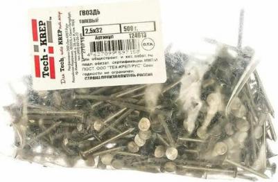 Толевый гвоздь 2,5х32 500 г – фото 2