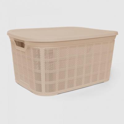 Корзина с крышкой Jute 26 л в ассортименте