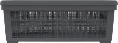 Корзина плетёная Лён 35 л графит АП 480 – фото 5