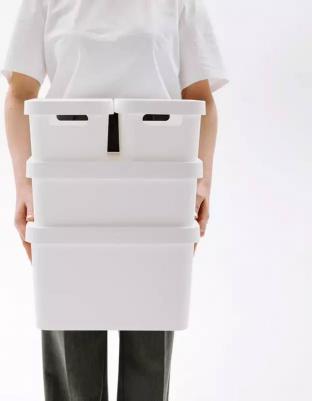 Ящик для хранения 17л Folk, белый – фото 3