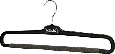 Вешалка-плечики для брюк С020 с поролоном черная 410 мм – фото 1