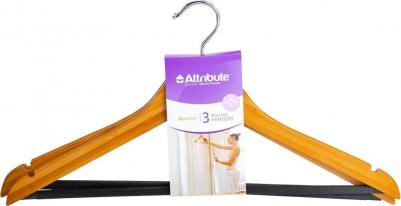 Вешалка AHB233 наб. 3шт. универсальные BAMBOO 44см (2) – фото 3