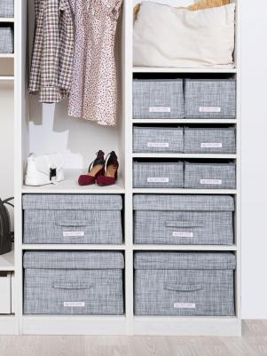 Короб с крышкой For Professionals 50x44x28см, серебряный – фото 9