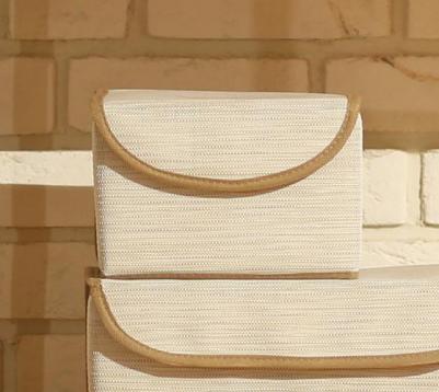 Коробка для хранения Лен с крышкой 21x26x15см – фото 3