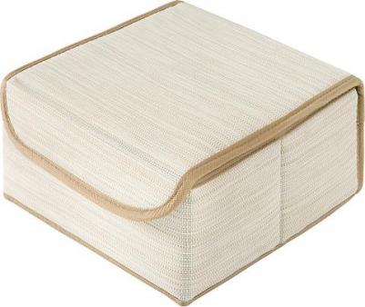 Коробка для хранения Лен с крышкой 27x25x12см – фото 5