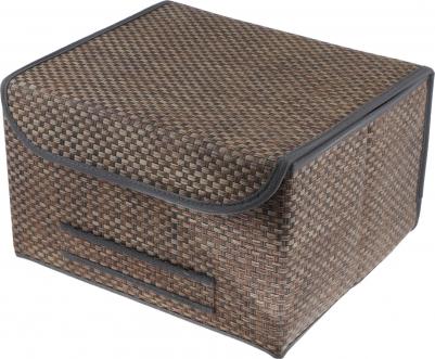 Коробка для хранения с крышкой синий 35х30х22 см – фото 2