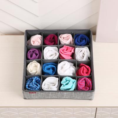 Органайзер для носков, чулок, колготок 35x35x10см, 16 ячеек – фото 7