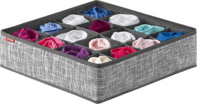 Органайзер для носков, чулок, колготок 35x35x10см, 16 ячеек – фото 8