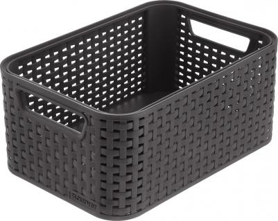 Корзина с крышкой для хранения Style размер S, цвет темно-коричневый – фото 1