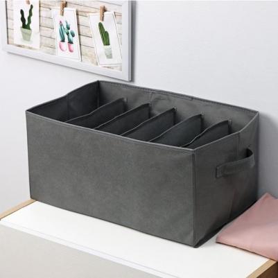 Органайзер для белья 6 ячеек 44х29х22 см"Смарт" цвет серый 9045676 – фото 7