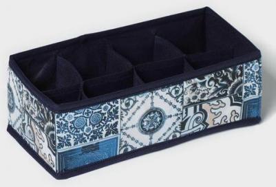 Органайзер для белья "Мозаика", 8 ячеек, 28x14x10 см, цвет синий – фото 2