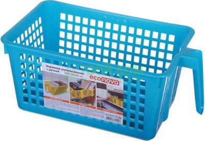 Корзина для хранения универсальная с ручкой бежевая 280х160х120 мм – фото 2