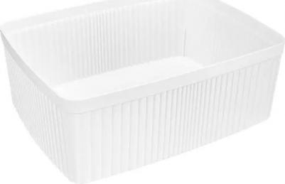 "Лоток с крышкой "Velvet" поможет в организации хранения полотенец, химии и других крупных предметов в ванной комнате. Размер: 29,5х22,5х11 см. Объём – фото 8
