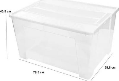 Ящик пластиковый универсальный Tex-Box 785х405х588 мм бесцветный – фото 5