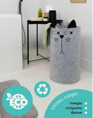 Корзинка для хранения FUNNY Котяра 30*30*48см 29л – фото 3