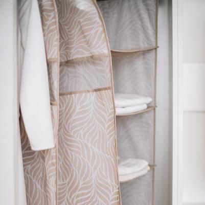 Чехол для одежды "Листья", 1300х600 мм, бежевый – фото 1