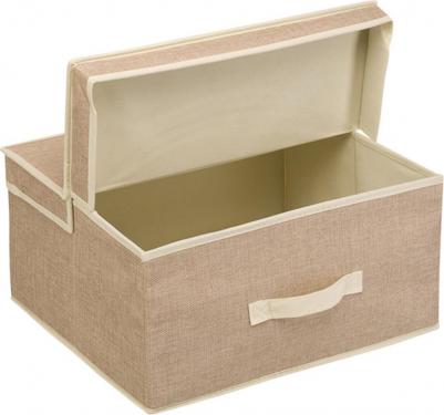 Короб для хранения "Лен" Д410 Ш350 В200, песочный, UC-28 – фото 2