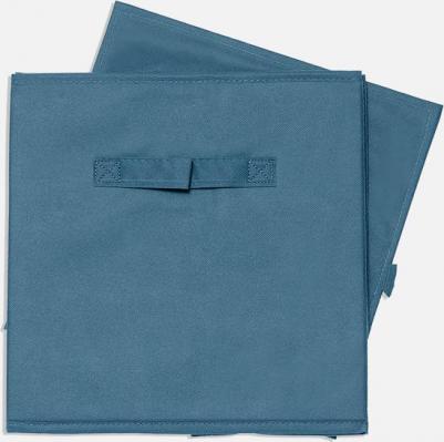 Коробка-куб для хранения Аквамарин синяя, 30х30х30 см – фото 2